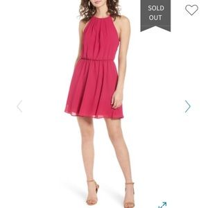 Lush Red chiffon dress